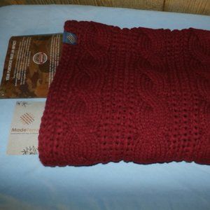 New w/ Tags  Hand Made Artisanal Cable Infinity Scarf  by Made Terra